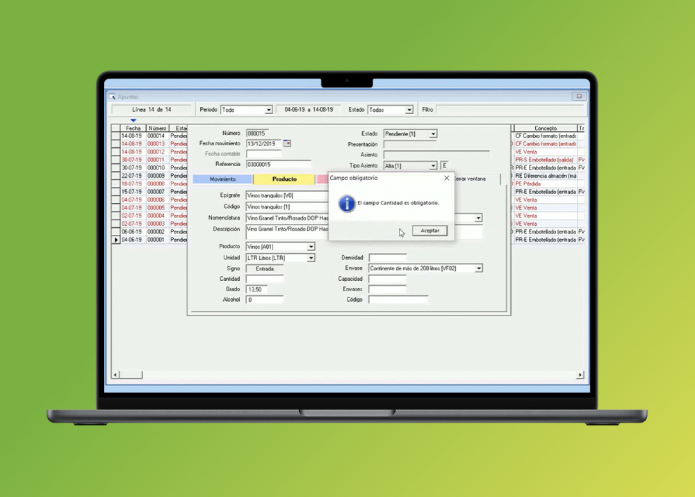 alertas y notificaciones sobre eventos EMCS con Isaduanas