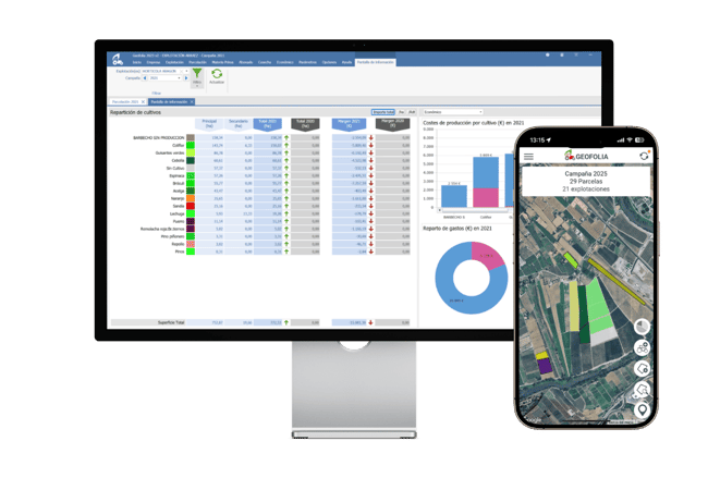 Con Geofolia ten el control de tu explotación agrícola